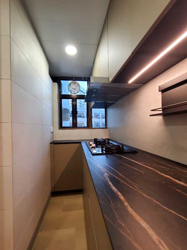 長安邨訂造廚櫃及枱面工作燈設計