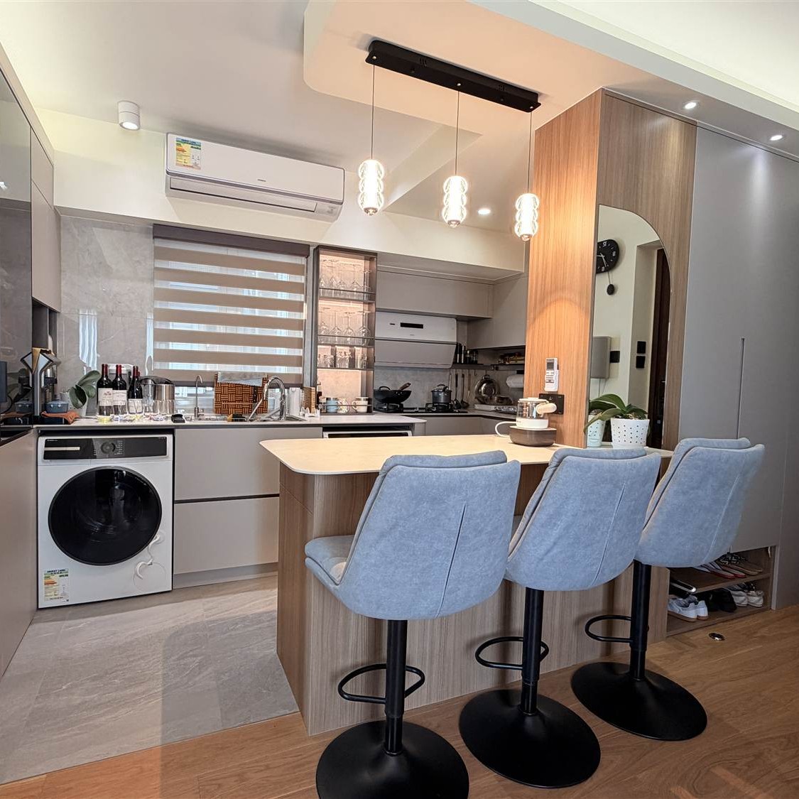 屯門市廣場開放式廚房設計案例